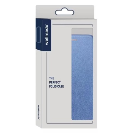 Чехол-книжка WELLMADE для Poco X6 Pro, темно-синий